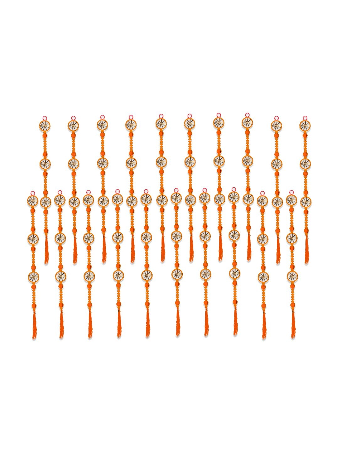 

iHandikart Orange & Yellow 20Pcs Hanging Festive Decor