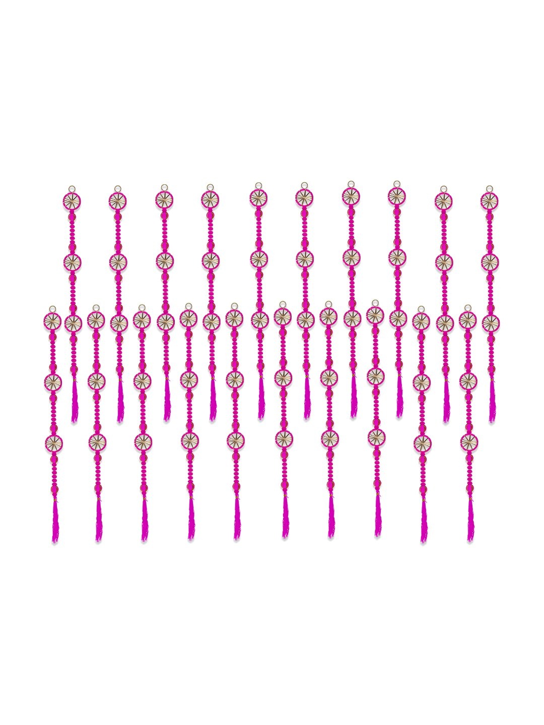

iHandikart pink & Cream 20Pcs Hanging Festive Decor