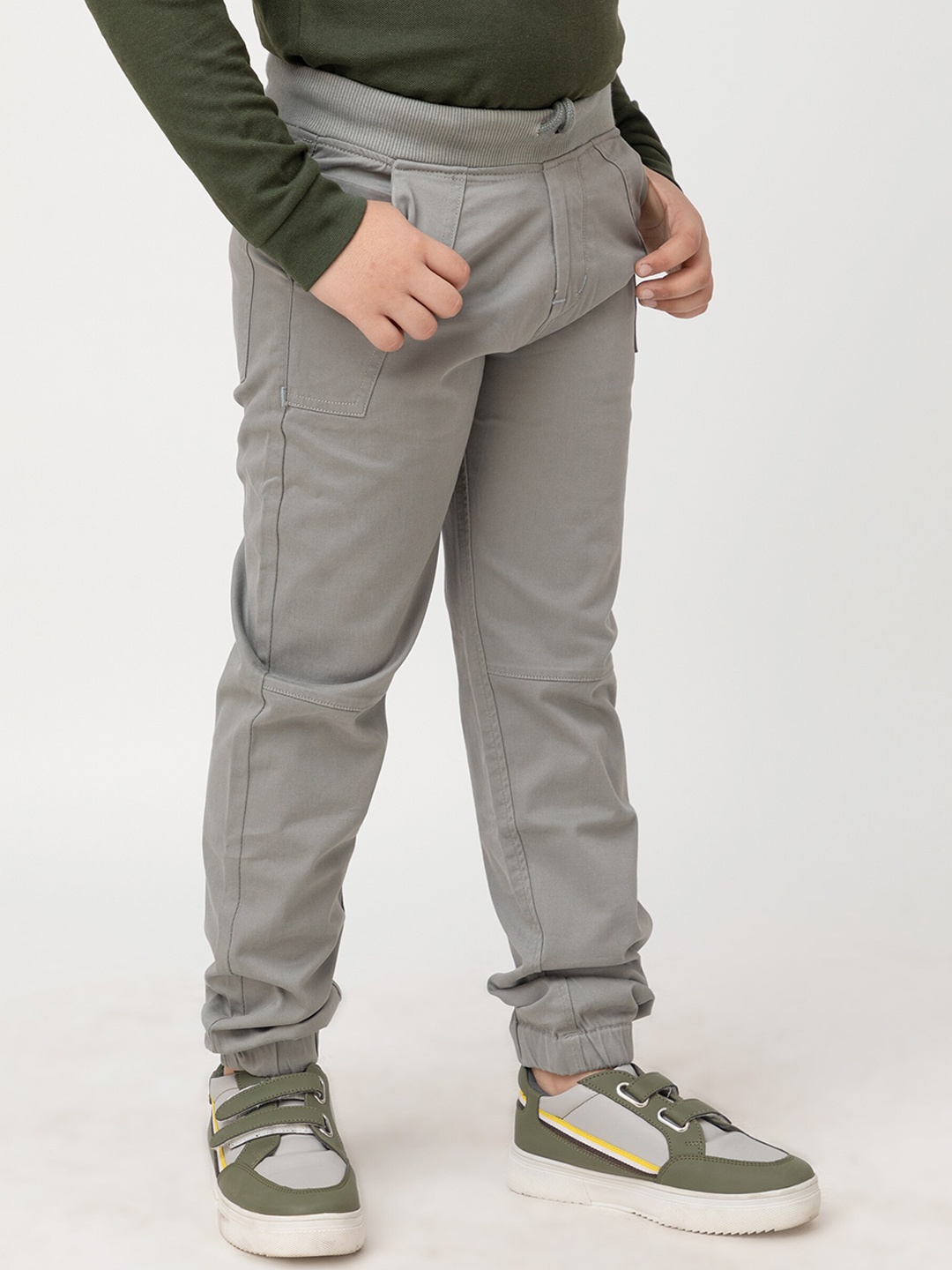 

Purple United Kids Boys Mid-Rise Straight Fit Jeans, Grey