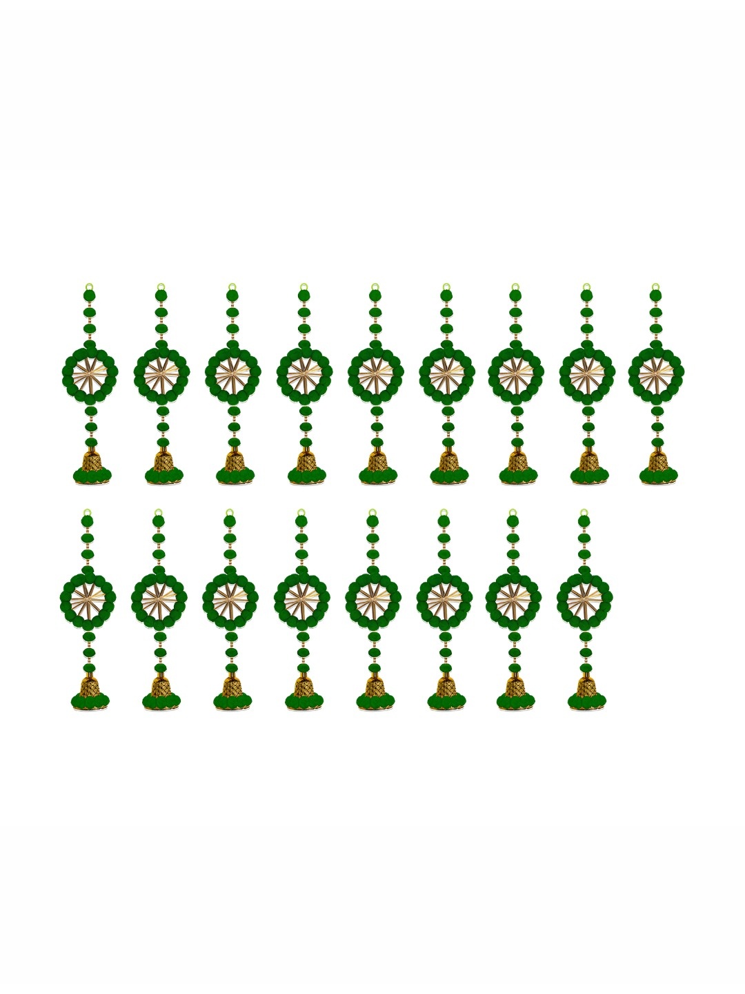 

iHandikart Green 15 Pieces Hanging Festive Decor