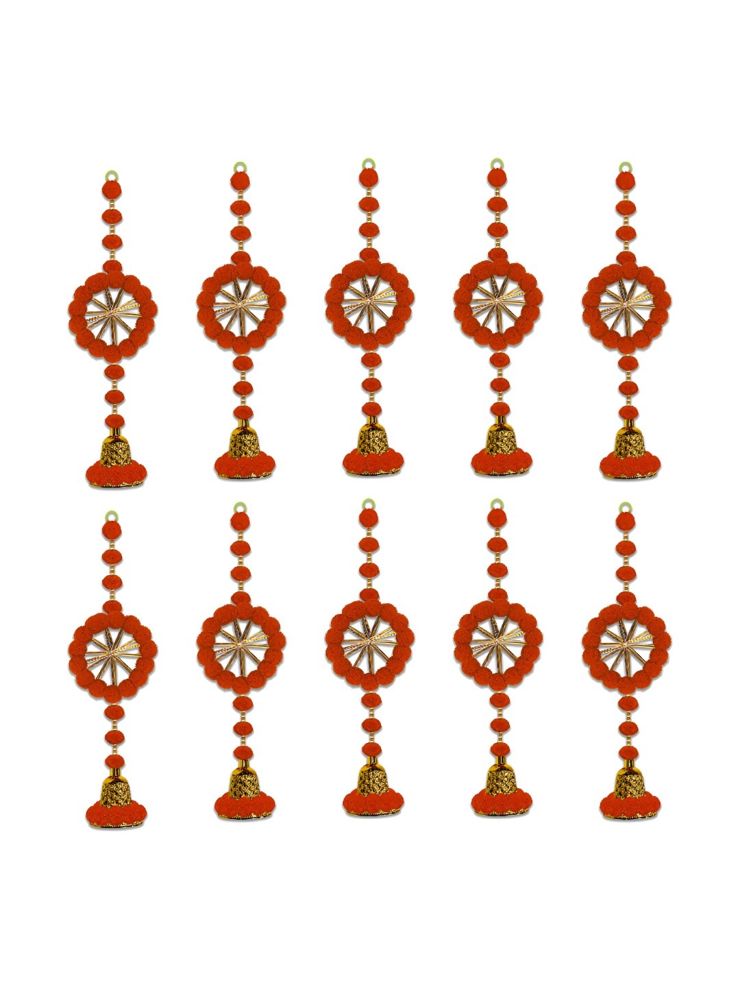 

iHandikart Red 10 Pieces Decorative Hangings Wall Decor