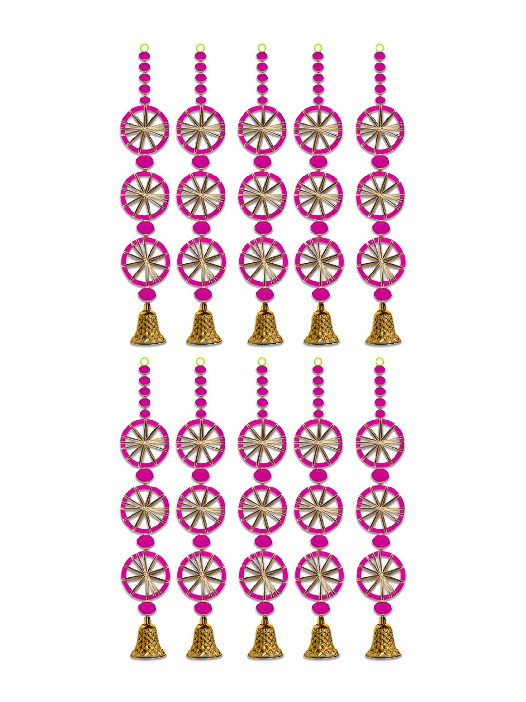 

iHandikart Pink 10 Pieces Decorative Hangings Wall Decor