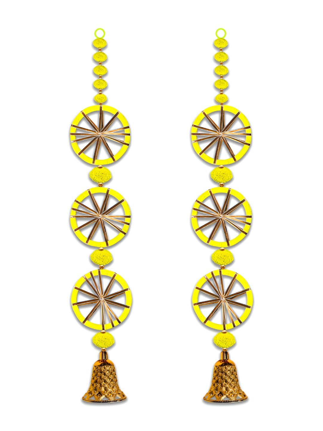 

iHandikart Yellow 2 Pieces Wall Hanging