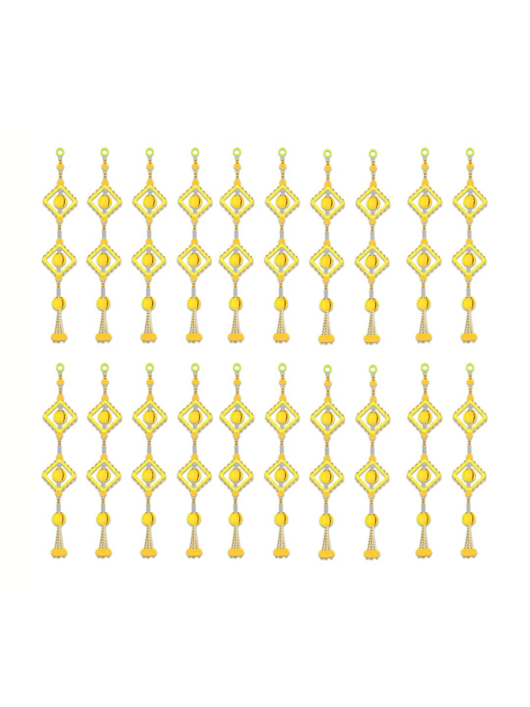 

iHandikart Yellow 20 Pieces Decorative Hangings Wall Decor