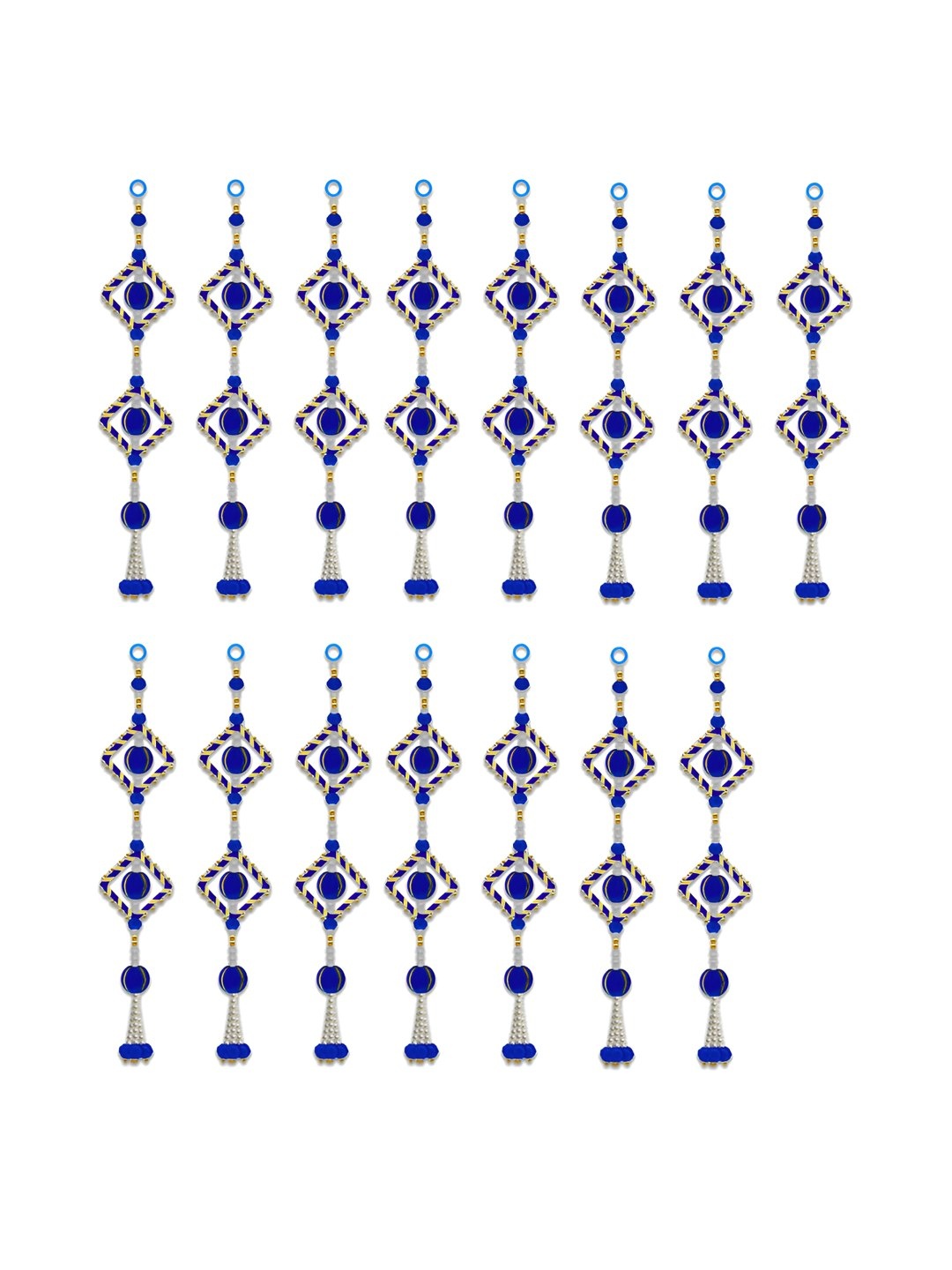 

iHandikart Blue15 Pieces Wall Hanging, Blue