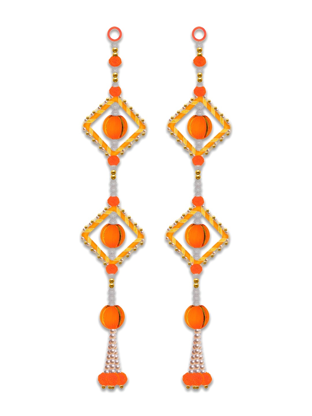 

iHandikart Orange 2 Pieces Hanging Festive Decor