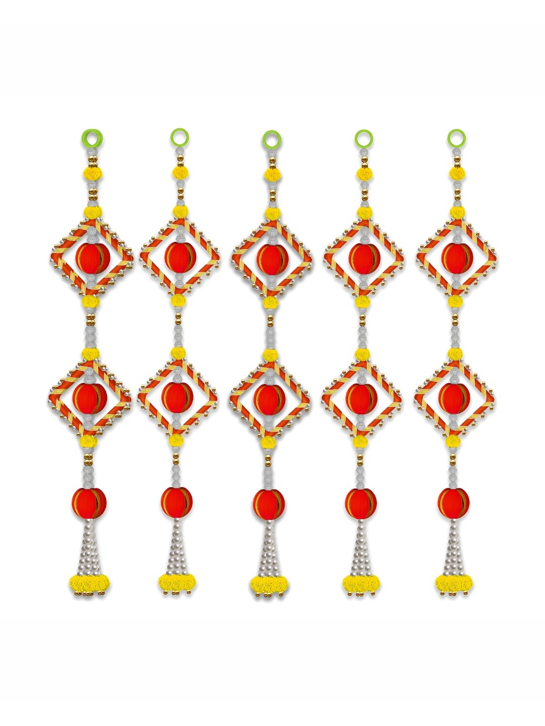 

iHandikart Red 5 Pieces Wall Hanging