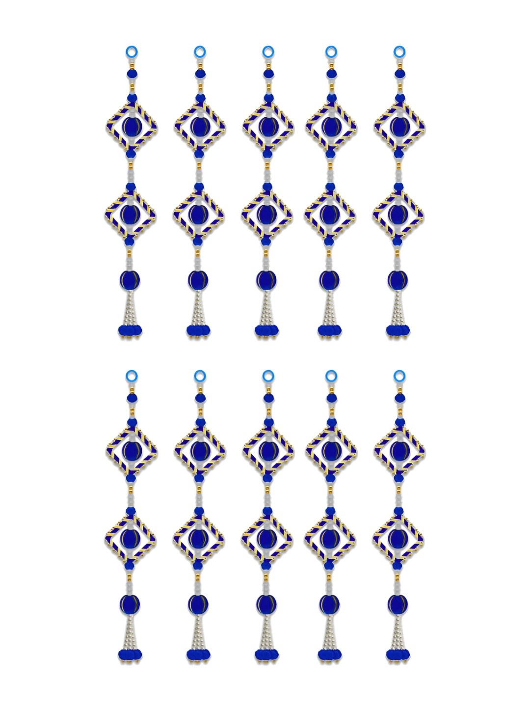 

iHandikart Blue 10 Pieces Wall Hanging