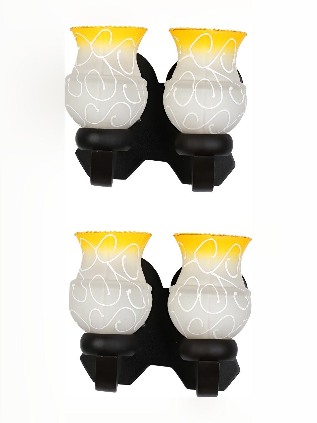 

Afast Yellow & White 2 Pcs Glass Wall Lamp