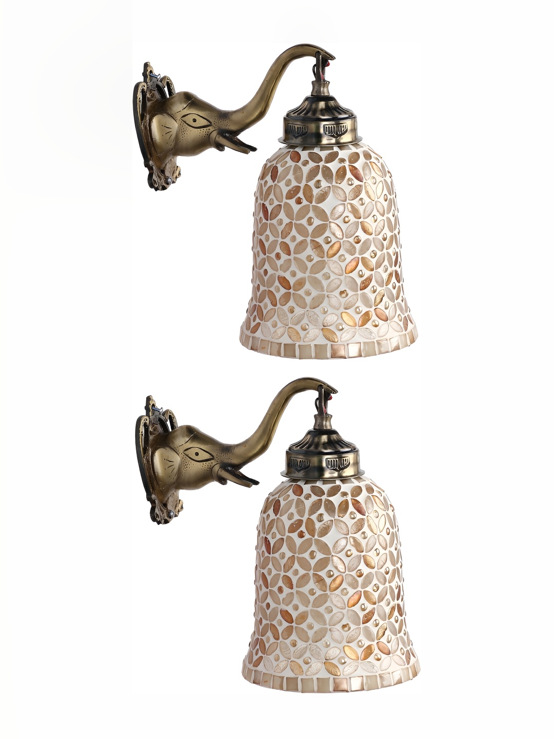 

Afast White 2 Pcs Glass Wall Lamps