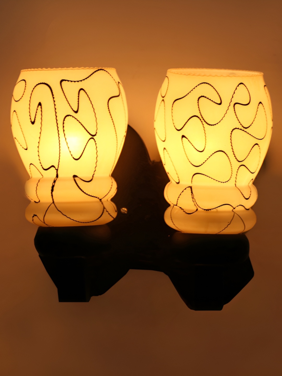 

Afast White 2 Pieces Glass Wall Lamps
