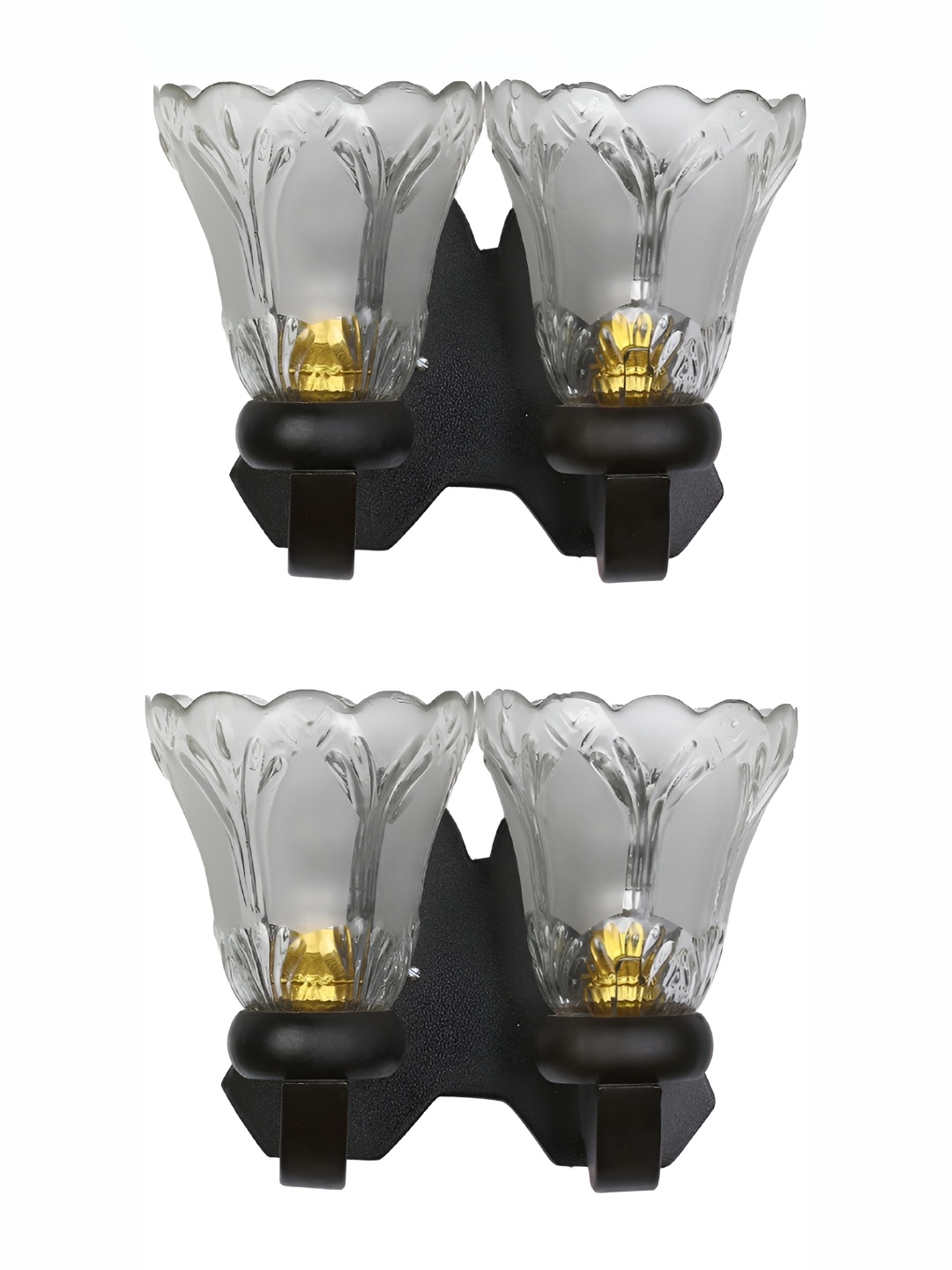 

Afast Grey Abstract Shaped Glass Wall Lamp