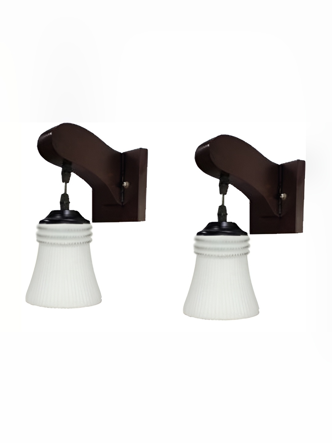 

Afast White & Black 2 Pieces Textured Contemporary Glass Wall Lamps