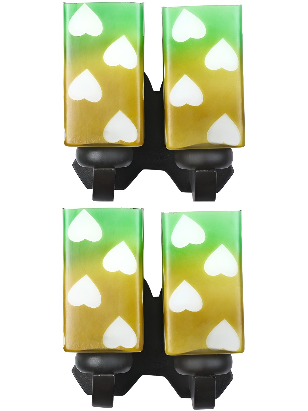 

Afast Green & Yellow Rectangular Shaped Glass Wall Lamp