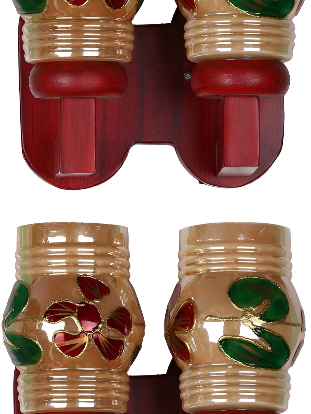 

Afast Beige & Green Abstract Shaped Glass Wall Lamp