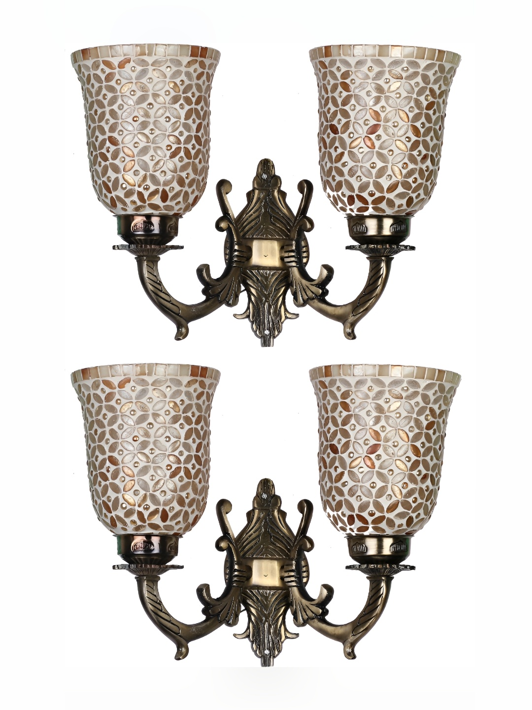 

Afast Beige Bell Shaped Glass Wall Lamp