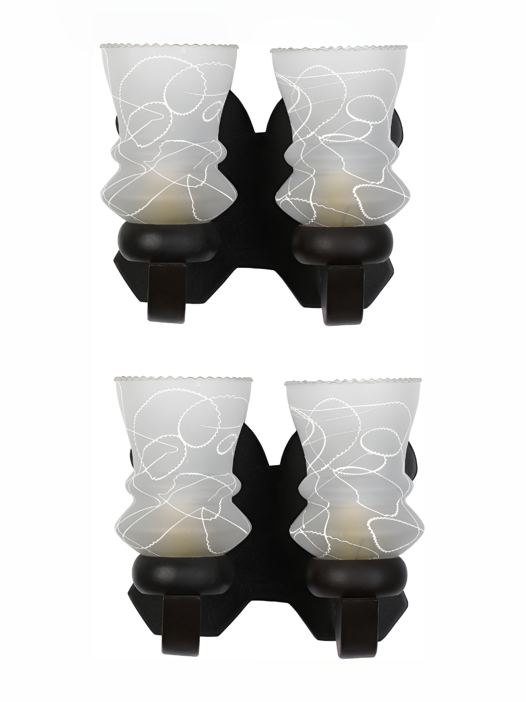 

Afast White 2 Pcs Glass Wall Lamps