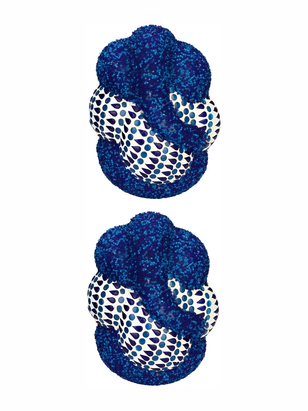 

Afast White & Blue 2 Pieces Abstract Shaped Glass Wall Lamp