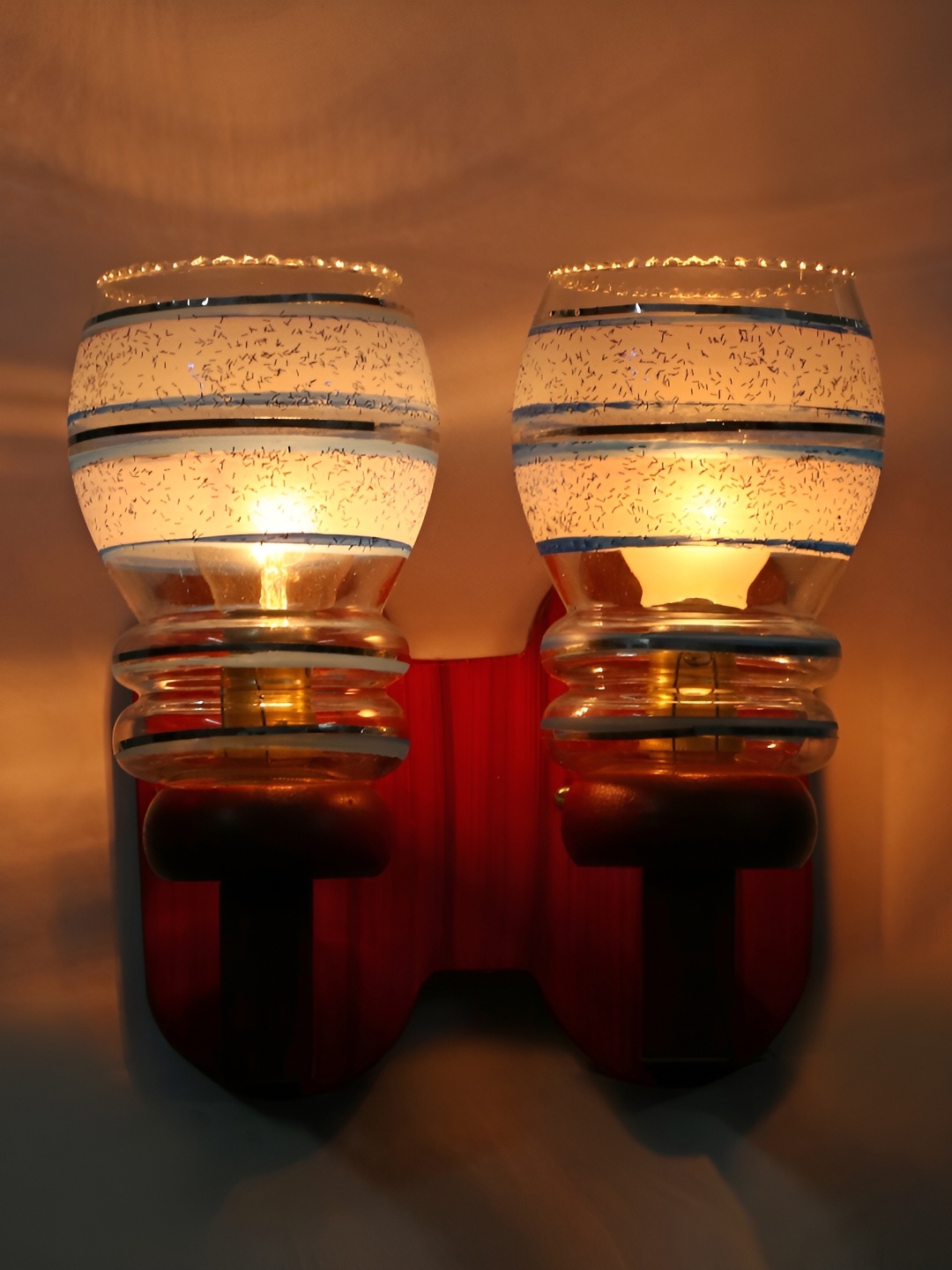

Afast Blue 2 Pcs Glass Wall Lamps