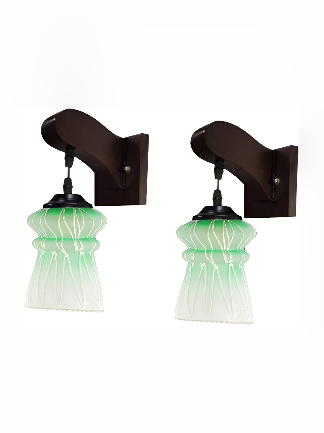 

Afast Green 2 Pcs Glass Wall Lamps