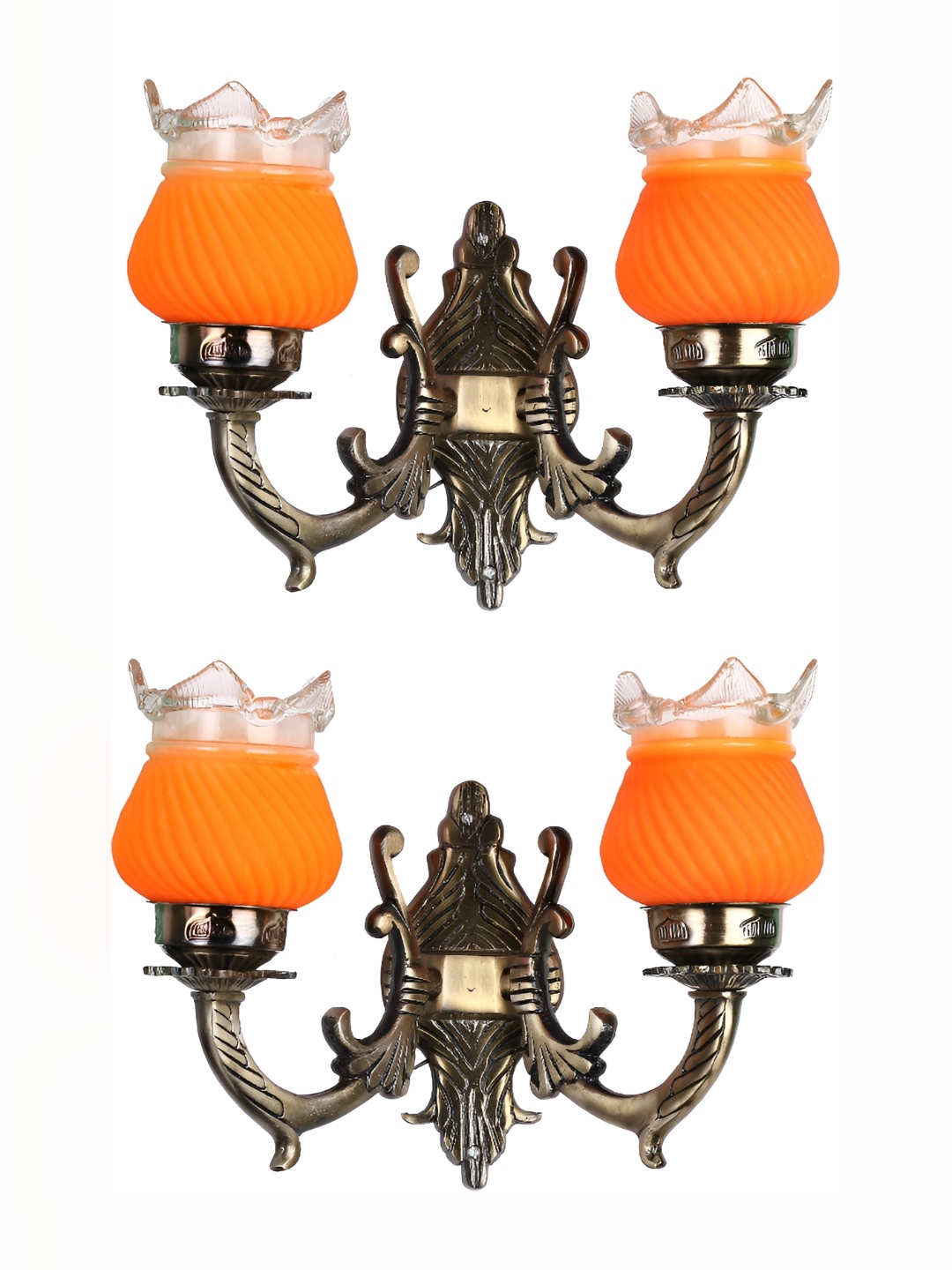 

Afast Orange 2 Pcs Glass Wall Lamps