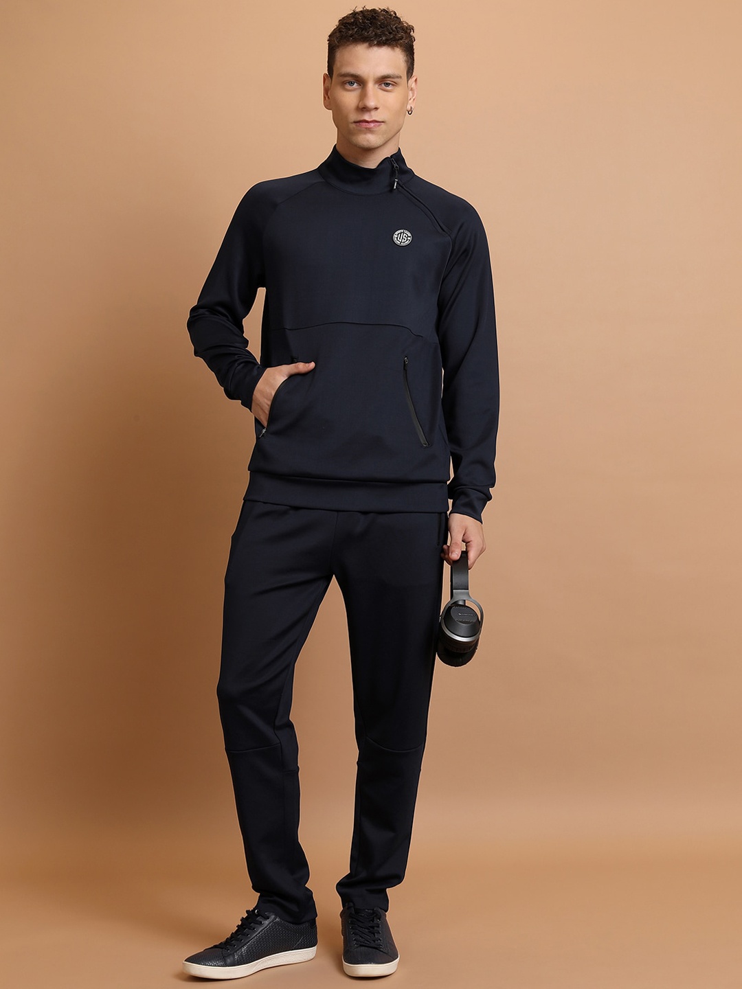 

HIGHLANDER High Neck Sweatshirt & Trousers, Navy blue
