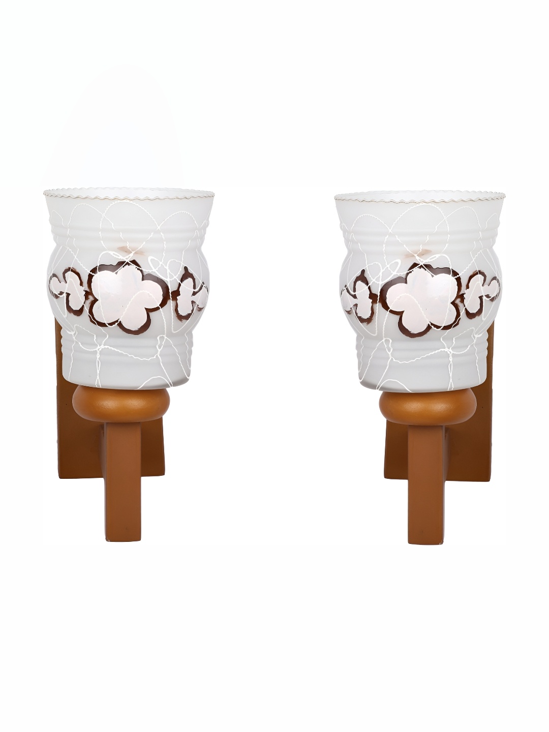 

Afast White 2 Pieces Textured Cylinder Glass Wall Lamp