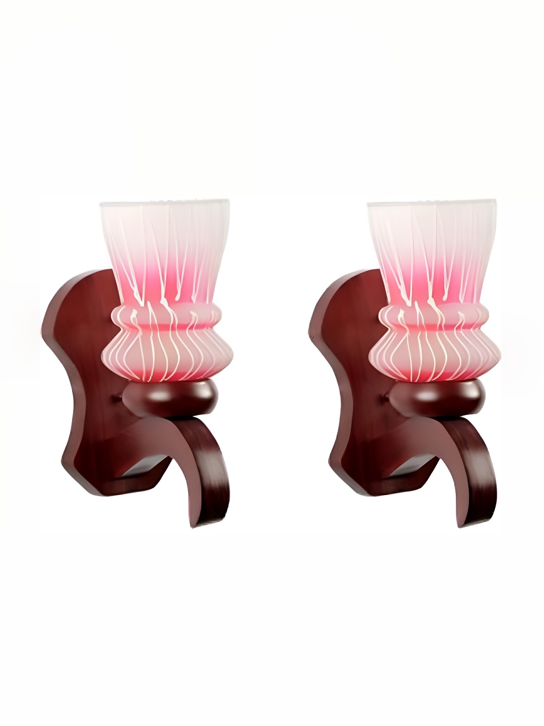 

Afast Pink & White 2 Pcs Glass Wall Lamp