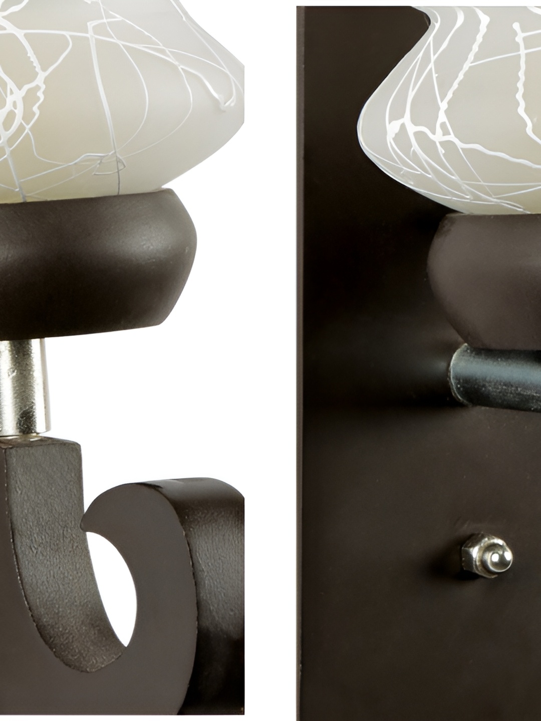 

Afast Black & White 2 Pieces Printed Contemporary Glass Wall Lamps