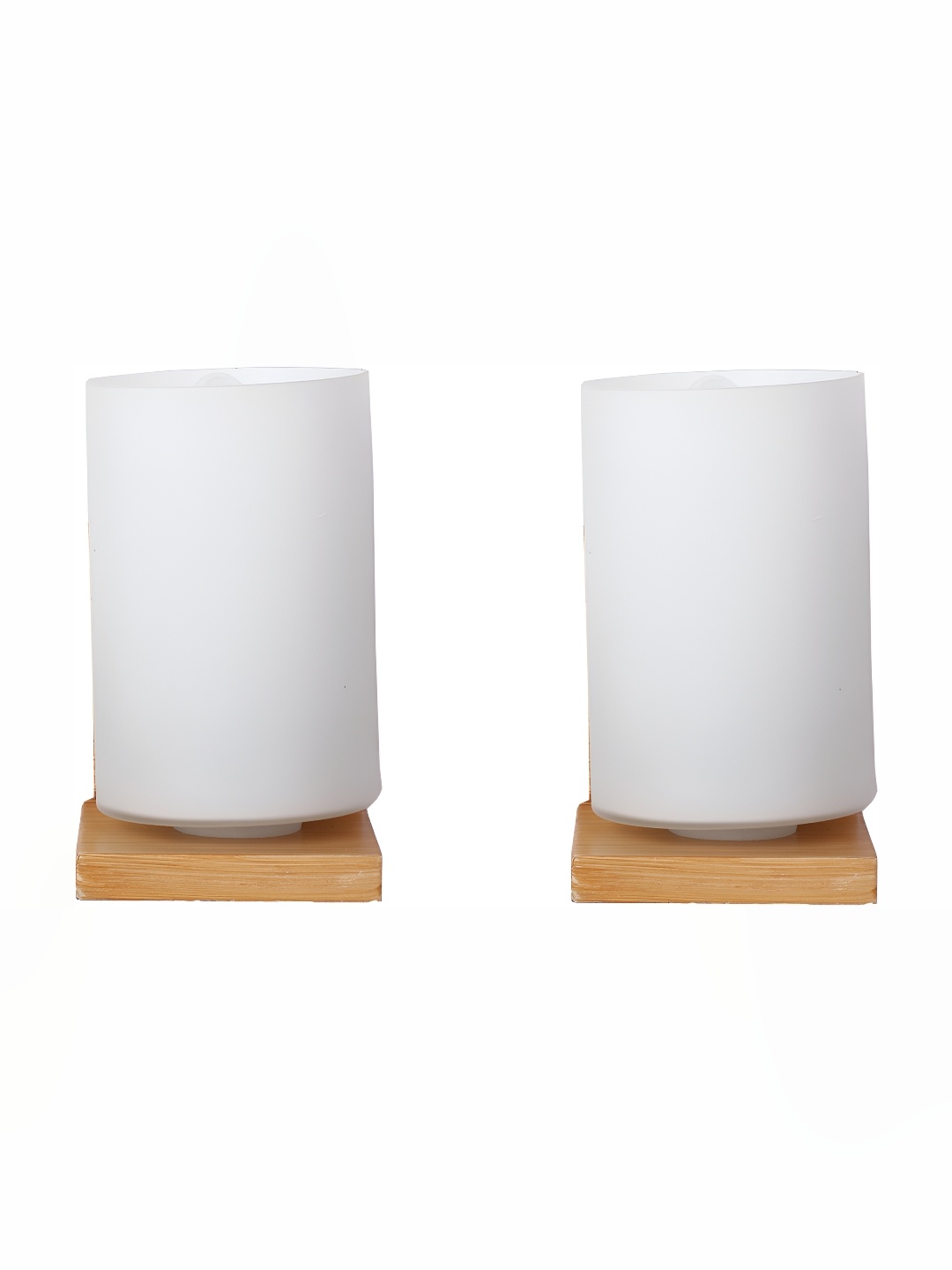 

Afast White & Brown 2 Pieces Cylinder Shaped Glass Wall Lamp