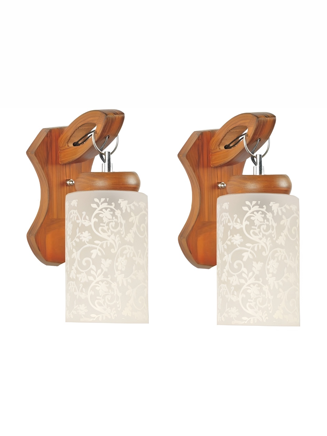 

Afast White 2 Pieces Glass Wall Lamps