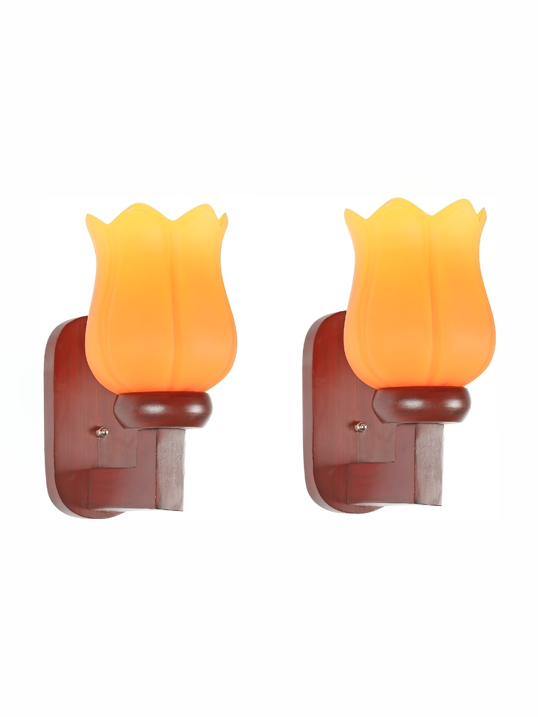 

Afast Orange Abstract Shaped Glass Wall Lamp
