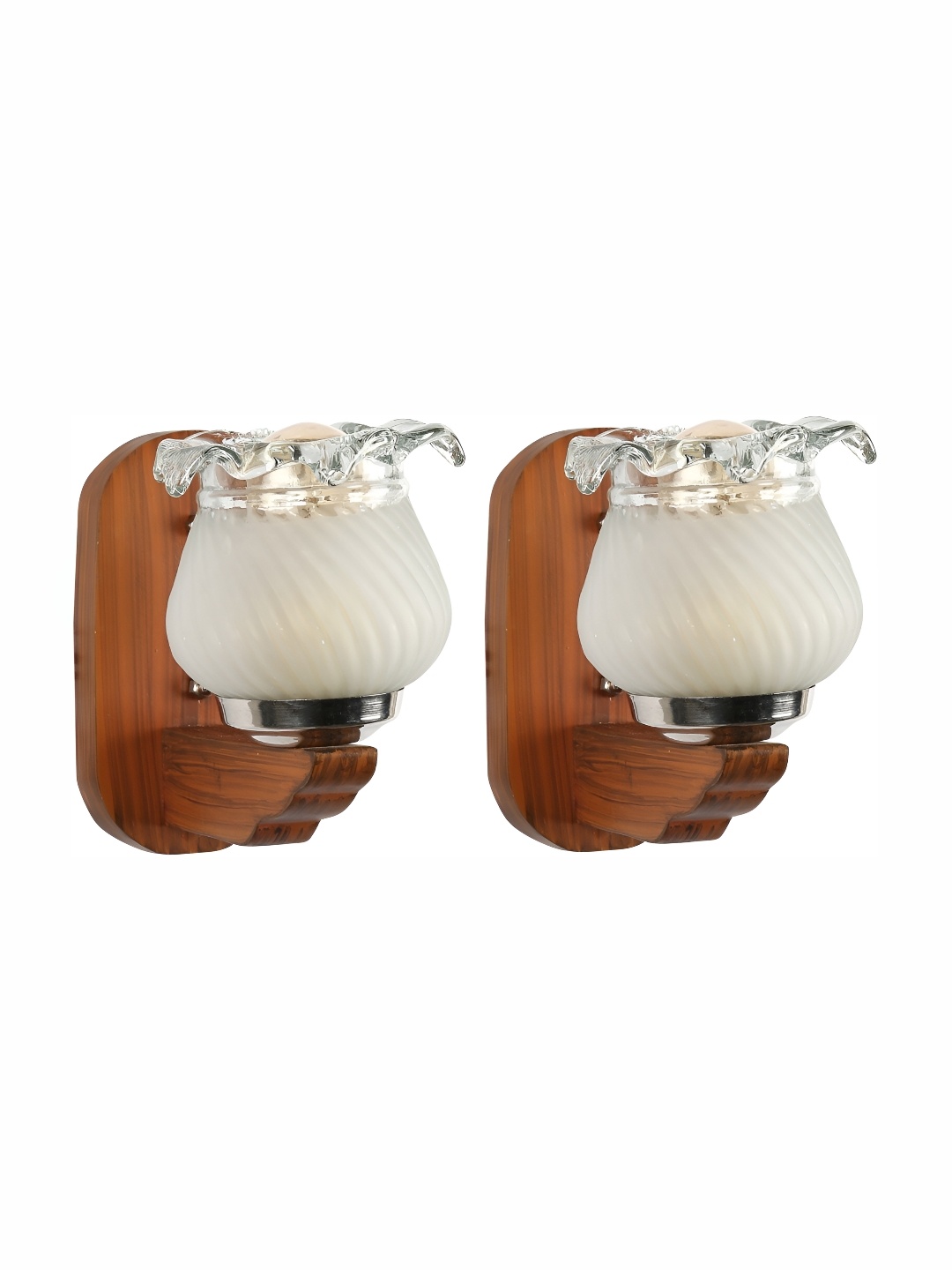

Afast White 2 Pieces Glass Wall Lamps
