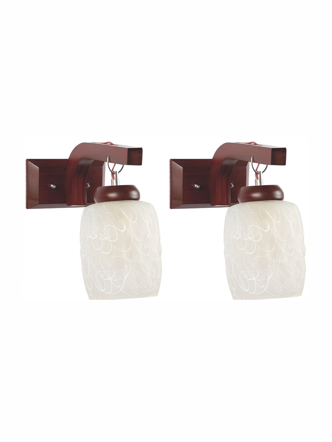 

Afast White 2 Pcs Glass Wall Lamps