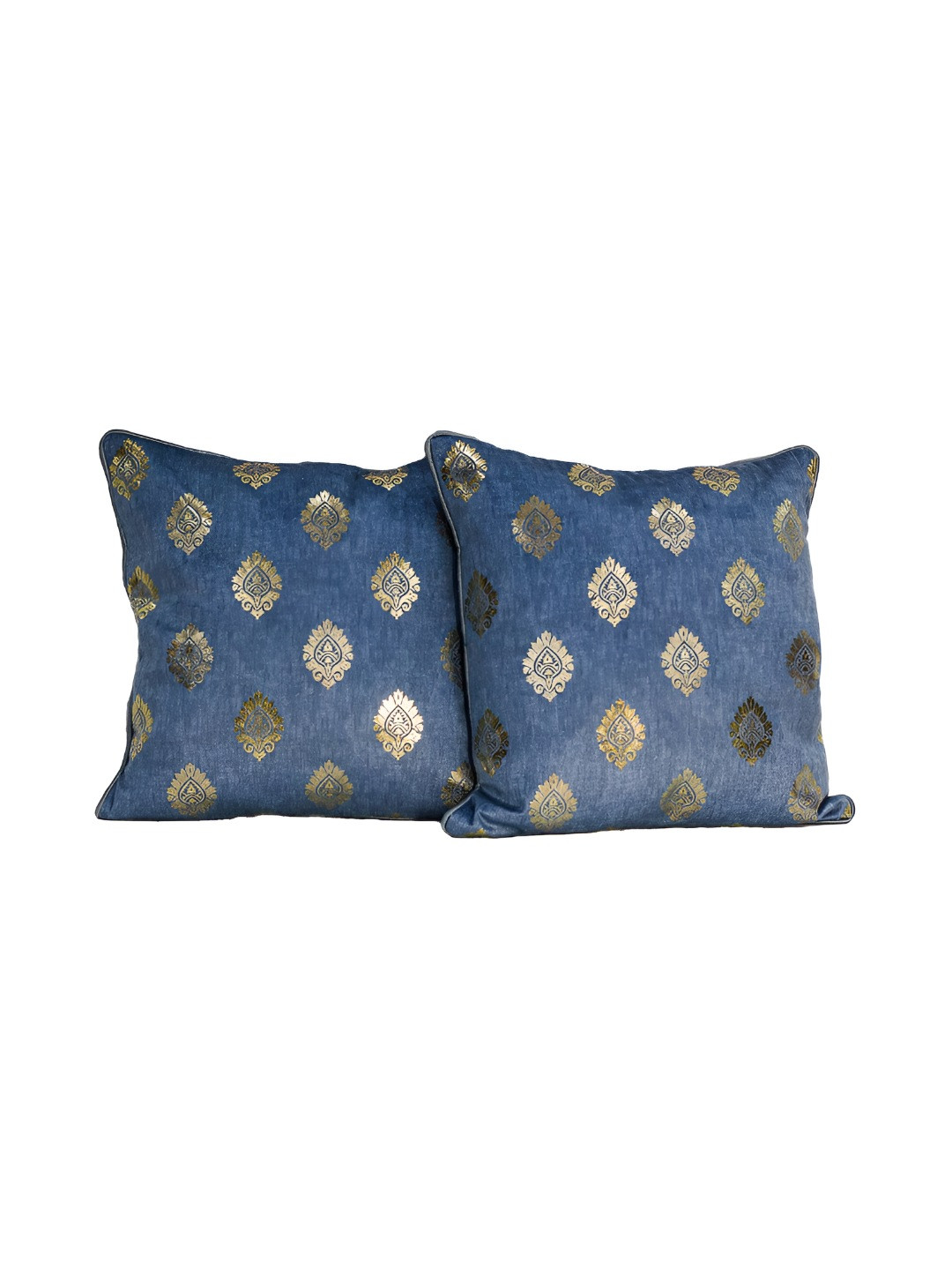 

CASA-NEST Grey 2 Pieces Velvet Ethnic Motifs Square Cushion Covers