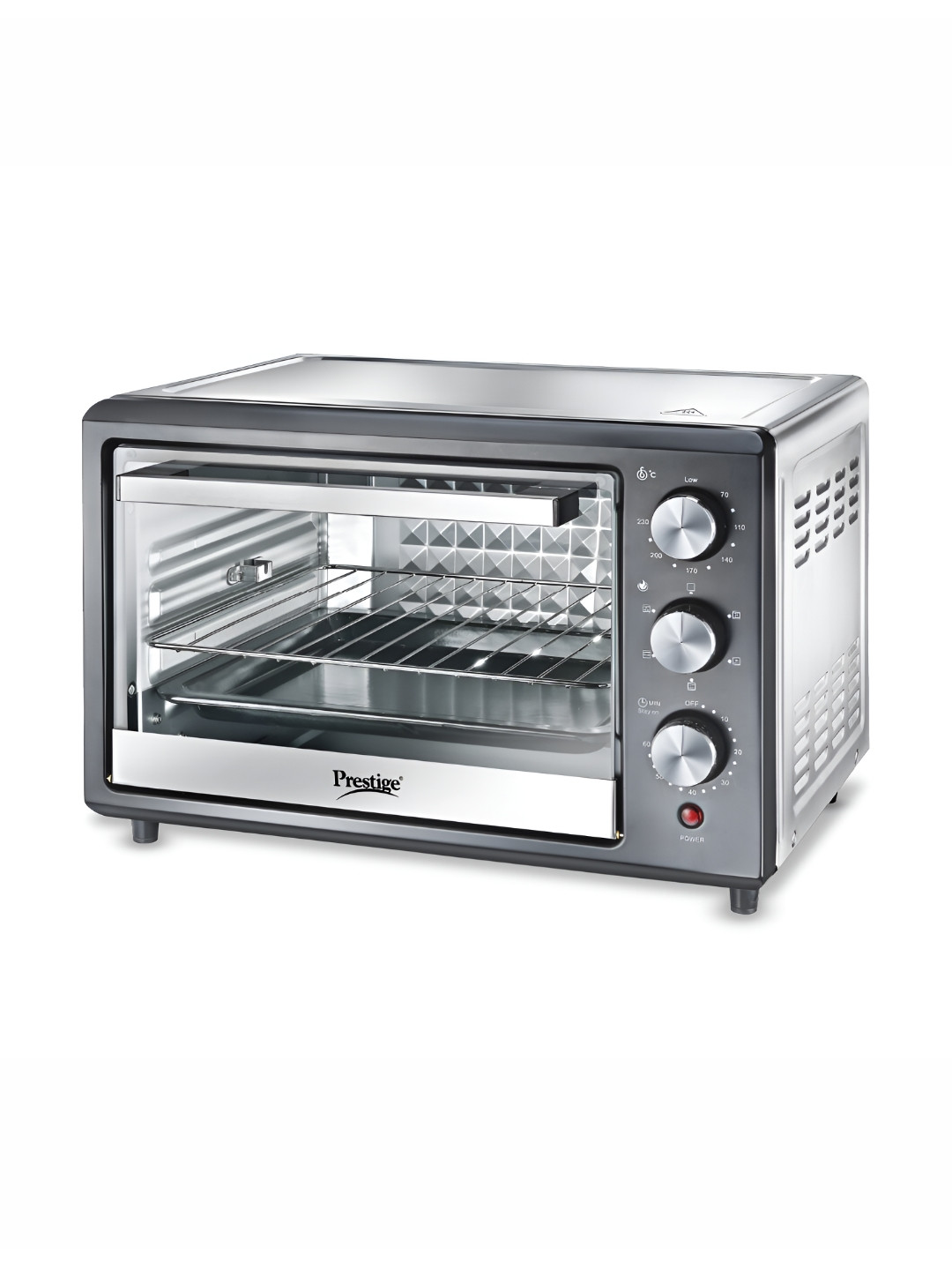 

Prestige Sliver POTG 36 SS RC Oven Toaster Griller with Convection & Air Fryer Function, Silver