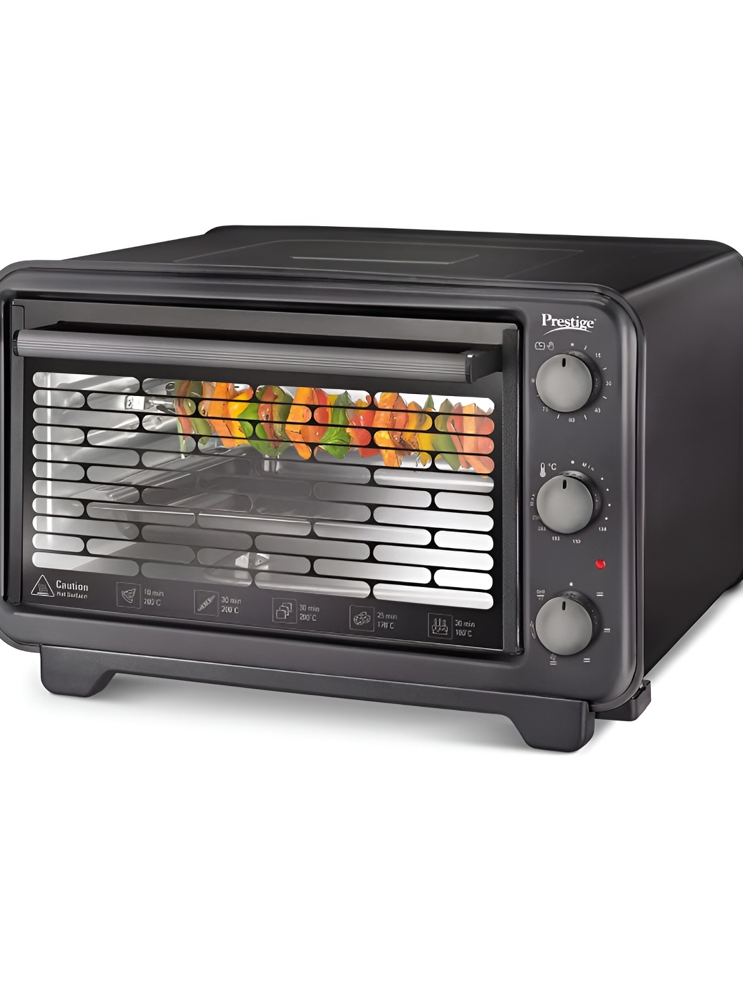 

Prestige Black POTG Oven Toaster Griller with Convection Function 32L