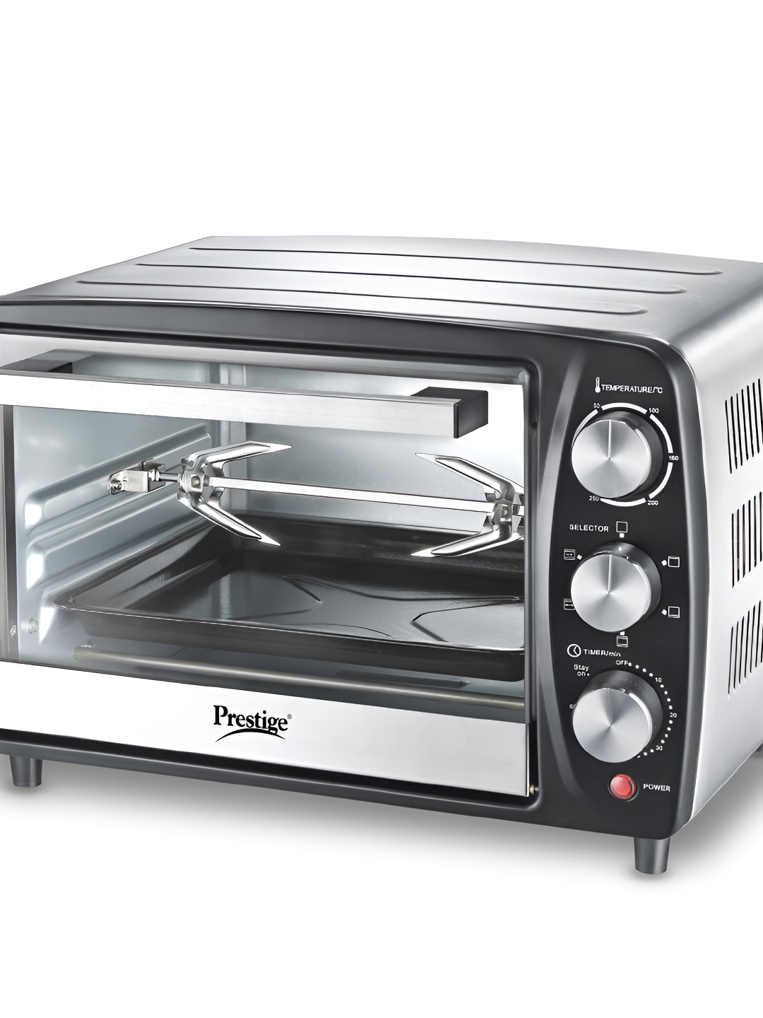 

Prestige Grey & Black POTG 16 SS R Oven Toaster Griller With Rotisserie Function