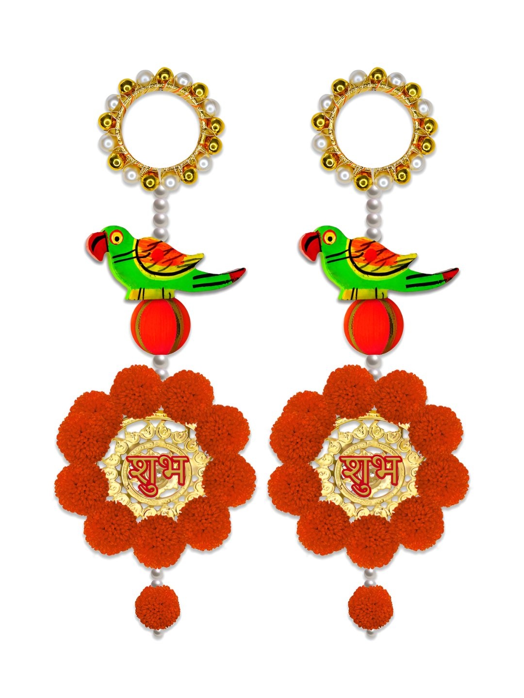 

iHandikart Red 2 Pieces Wall Hanging Artificial Festive Decor