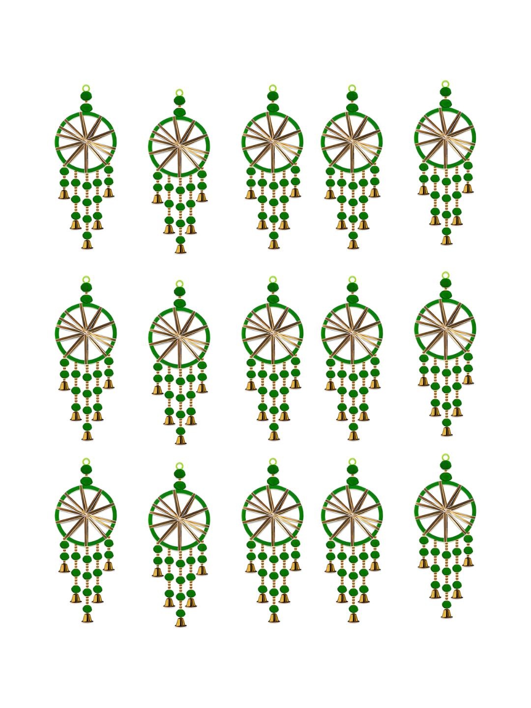 

iHandikart Green 15 Pieces Hanging Festive Decor
