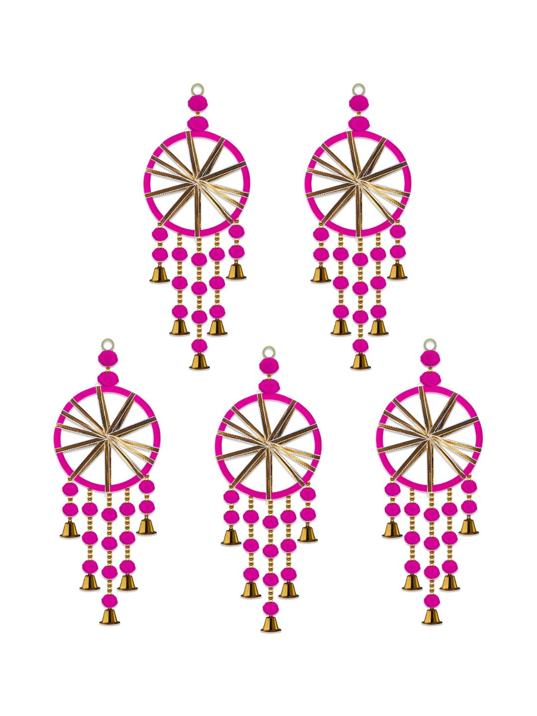 

iHandikart Pink 5 Pieces Decorative Hangings Wall Decor