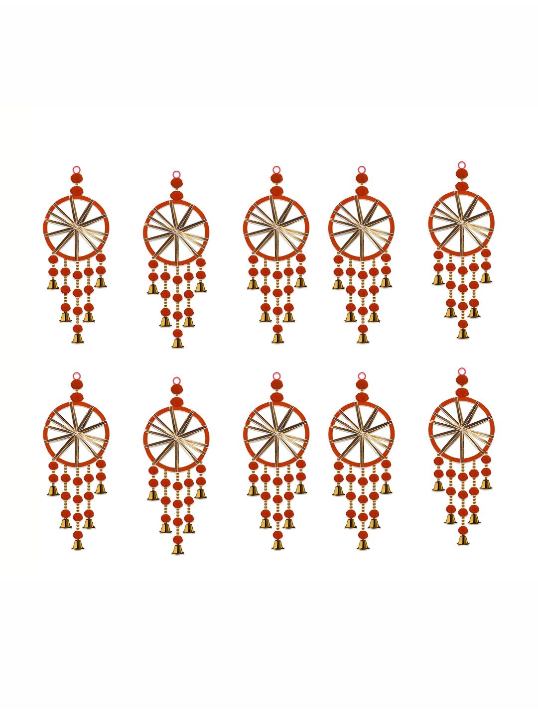 

iHandikart Red 10 Pieces Wall Hanging