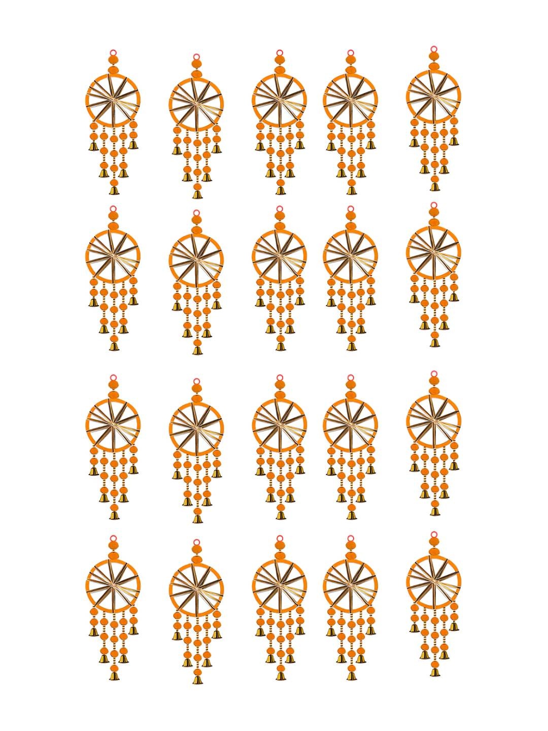 

iHandikart Orange 20 Pieces Wall Hanging