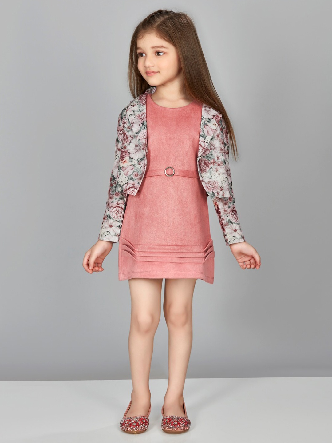 

Peppermint Girls Sheath Dress With Jacket, Peach