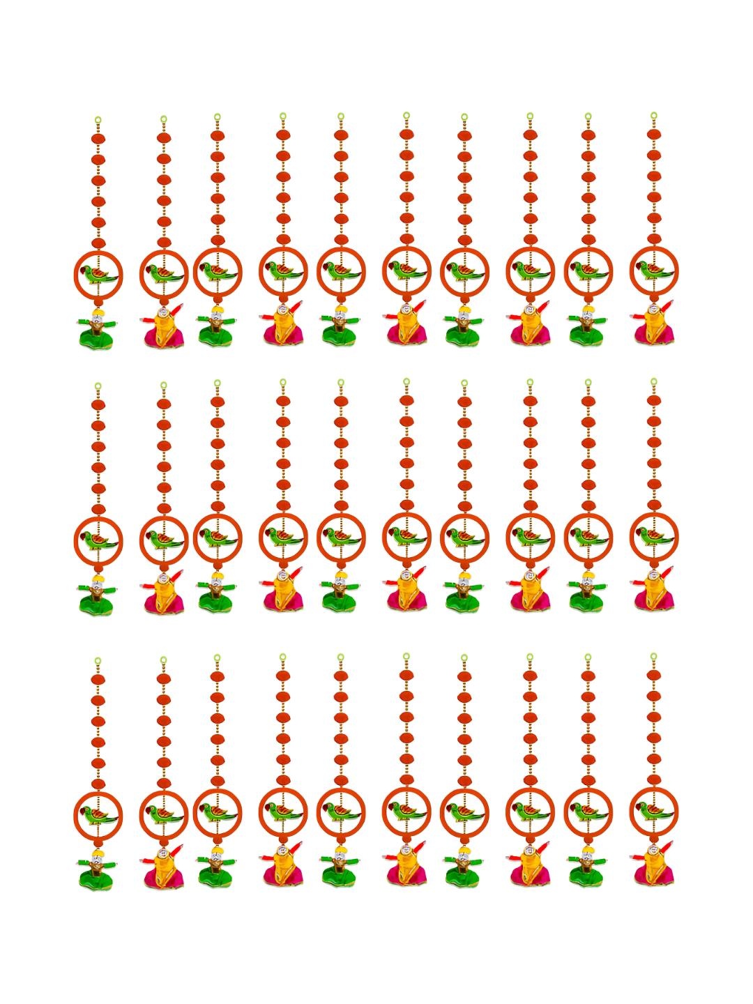 

iHandikart Red & Green 30 Pieces Hanging Festive Decor