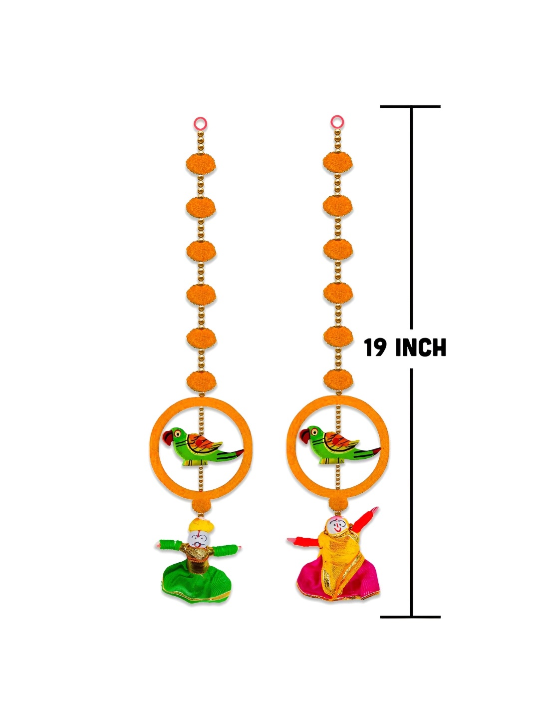 

iHandikart Orange 2 Pieces Hanging Festive Decor
