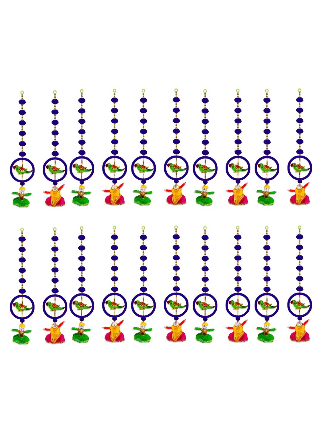 

iHandikart Blue 10 Pieces Hanging Festive Decor
