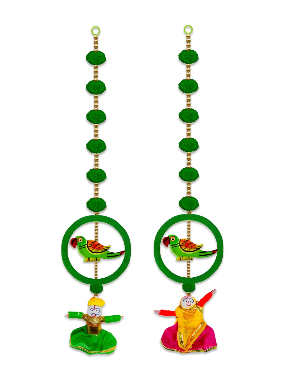 

iHandikart Green 2 Pieces Hanging Festive Decor