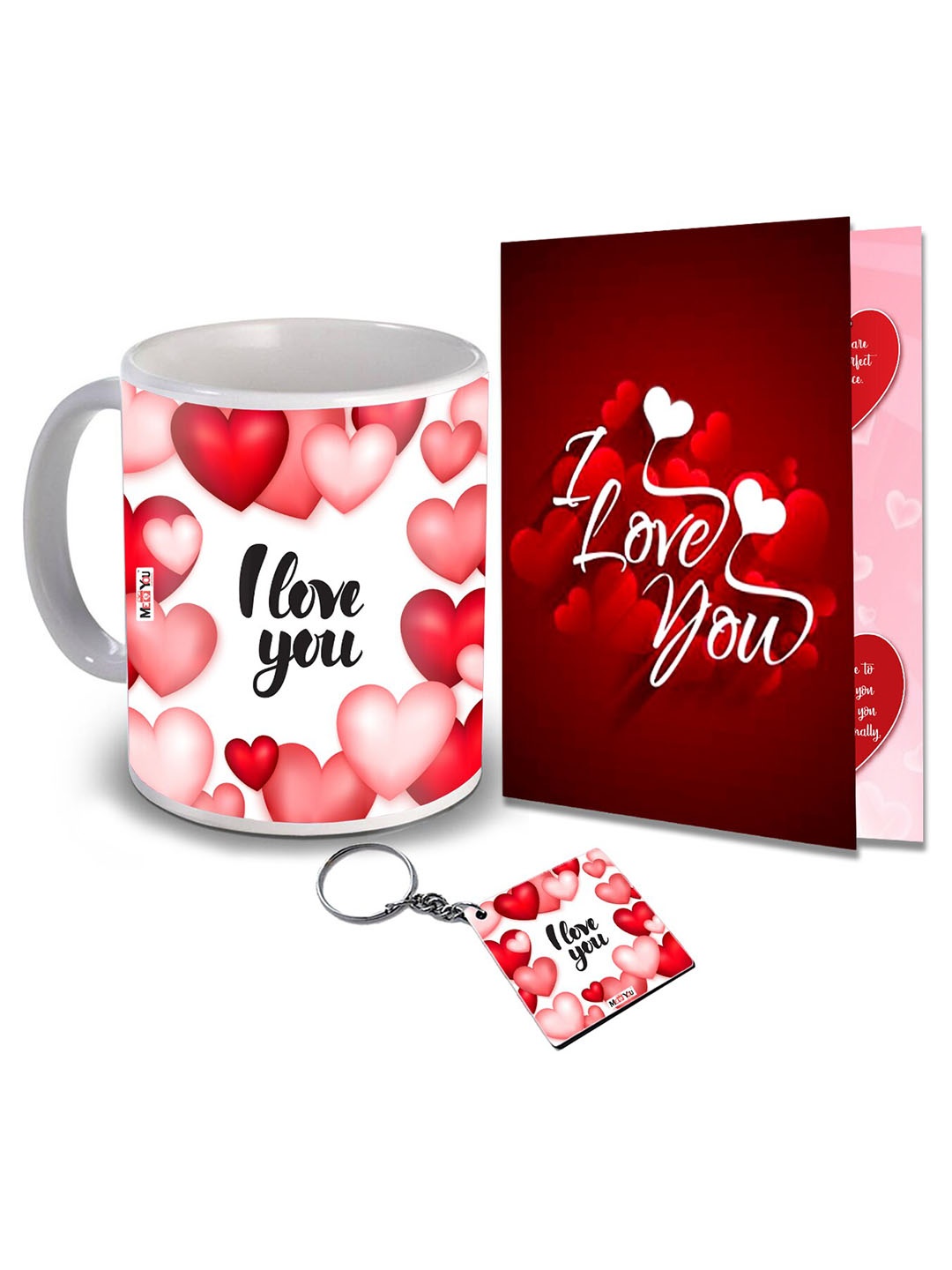 

ME & YOU White & Red 3 Pieces Valentines Day Gift Set