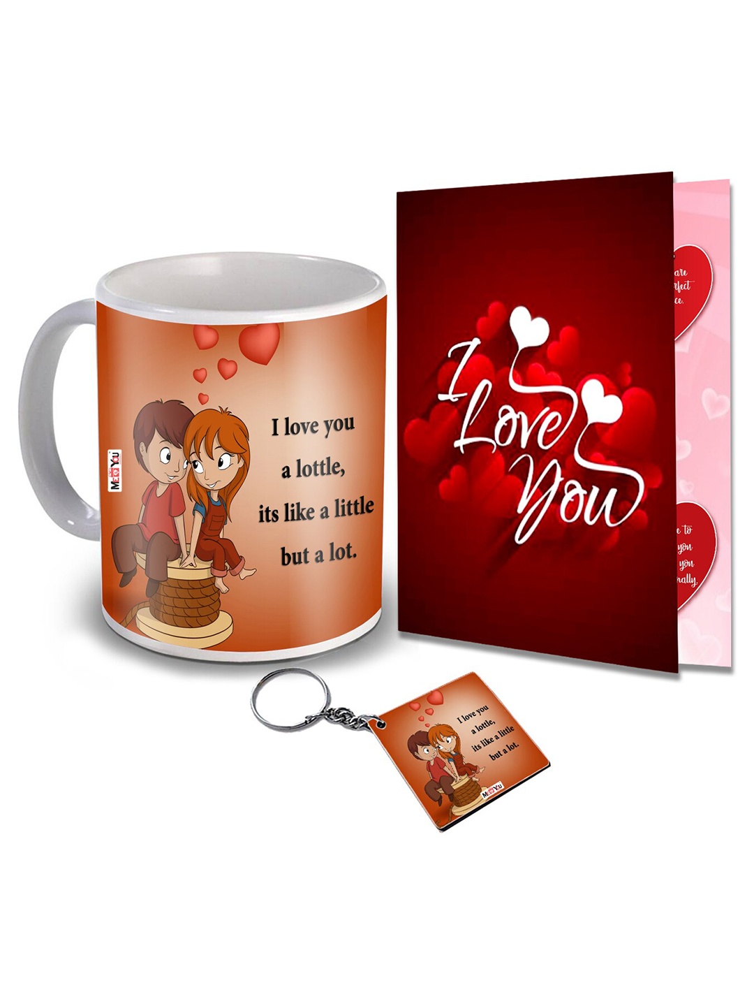 

ME & YOU White & Red 3 Pieces Valentines Day Gift Set